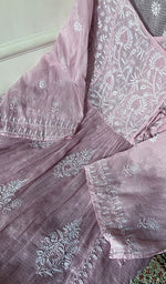 将图像加载到图库查看器中, Women's Lucknowi Handcrafted Kota Cotton Chikankari Semi Stitched Kurta And Dupatta Set - HONC0318329