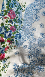 将图像加载到图库查看器中, Women's Lakhnavi Handcrafted Cotton Chikankari Unstitched Kurti Fabric - HONC0284319