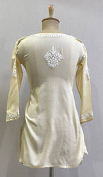 Load image into Gallery viewer, Women's Lakhnavi Handcrafted Modal Cotton Chikankari Top - HONC0167498