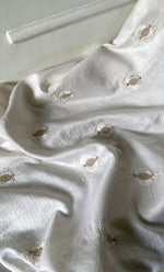 Load image into Gallery viewer, Women's Lakhnavi Handcrafted Chanderi Silk Unstitched Kurta And Dupatta Set - HONC06321967