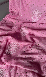 Load image into Gallery viewer, Women's Lakhnavi Handcrafted Mul Chanderi Unstitched Kurta And Dupatta Set- HONC0308279