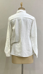 Load image into Gallery viewer, Nadia Women's Lakhnavi Handcrafted Linen Cotton Chikankari Top - HONC0220900