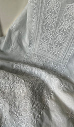 Load image into Gallery viewer, Women's Lakhnavi Handcrafted Mul Chanderi Unstitched Kurta And Dupatta Set - HONC0266907