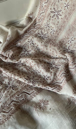 Load image into Gallery viewer, Women's Lakhnavi Handcrafted Mul Chanderi Kurta And Dupatta Set - HONC0292192