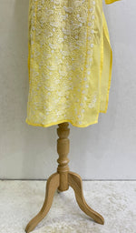 Load image into Gallery viewer, Naira Women's Lucknowi Handcrafted Cotton Chikankari Kurti - HONC0164390