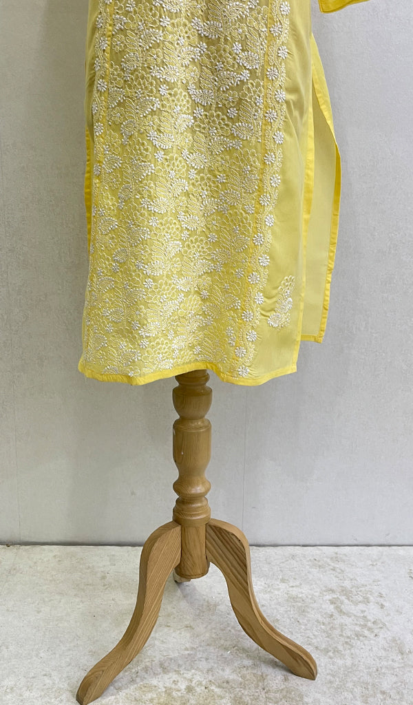 Naira Women's Lucknowi Handcrafted Cotton Chikankari Kurti - HONC0164390