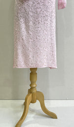 将图像加载到图库查看器中, Women's Lakhnavi Handcrafted Viscose Georgette Chikankari Kurti- HONC0139792