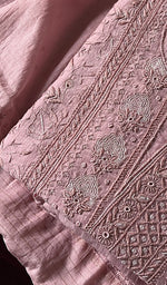 将图像加载到图库查看器中, Mira Women's Lakhnavi Handcrafted Mul Chanderi Unstitched Kurta And Dupatta Set - HONC0241679
