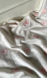 Load image into Gallery viewer, Women's Lakhnavi Handcrafted Chanderi Silk Unstitched Kurta And Dupatta Set - HONC0321968