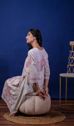 Load image into Gallery viewer, Divya Women's Lucknowi Handcrafted Cotton Chikankari Kurti - HONC0213372