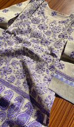 Load image into Gallery viewer, Women's Lakhnavi Handcrafted Kota Chanderi Chikankari Kurti - HONC0126826