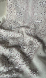 Load image into Gallery viewer, Women's Lakhnavi Handcrafted Mul Chanderi Unstitched Kurta And Dupatta Set - HONC0288876