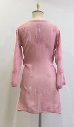 将图像加载到图库查看器中, Women's Lucknowi Handcrafted Viscose Georgette Chikankari Top - HONC0179777