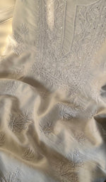 将图像加载到图库查看器中, Women's Lakhnavi Handcrafted Mul Chanderi Unstitched Kurta And Dupatta Set - HONC0270482