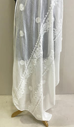 Load image into Gallery viewer, Women's Lucknowi Handcrafted Cotton Chikankari Dupatta - HONC0198571