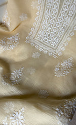 Load image into Gallery viewer, Women's Lakhnavi Handcrafted Kota Cotton Unstitched Kurta And Dupatta Set- HONC0318740