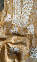 将图像加载到图库查看器中, Women's Lakhnavi Handcrafted Cotton Chikankari Kurta And Kurta Dupatta Set - HONC0312690