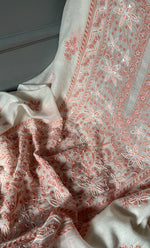 Load image into Gallery viewer, Women's Lakhnavi Handcrafted Mul Chanderi UnStitched Kurta And Dupatta Set - HONC0300406