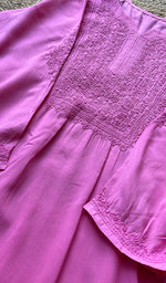 将图像加载到图库查看器中, Women's Lucknowi Handcrafted Modal Cotton Chikankari Kurti - HONC0229161