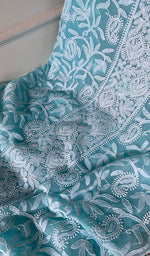 Load image into Gallery viewer, Women's Lucknowi Handcrafted Faux-Georgette Unstitched Chikankari Suit Material - HONC0348763