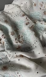 Load image into Gallery viewer, Women's Lakhnavi Handcrafted Mul Chanderi Unstitched Kurta And Dupatta Set - HONC0311958