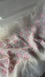 将图像加载到图库查看器中, Gulalai Women's Lakhnavi Handcrafted Mul Chanderi Unstitched Kurta And Dupatta Set - HONC0359788