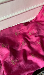 Load image into Gallery viewer, Women's Lakhnavi Handcrafted Chanderi Silk Unstitched Chikankari Full Suit - HONC035260