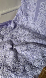 将图像加载到图库查看器中, Women's Lakhnavi Handcrafted Unstitched Cotton Chikankari Suit Material - HONC0294097