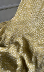 Load image into Gallery viewer, Women's Lakhnavi Handcrafted Mul Chanderi Unstitched Kurta And Dupatta Set - HONC0280873