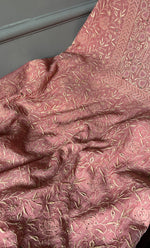 Load image into Gallery viewer, Women's Lakhnavi Handcrafted Mul Chanderi Unstitched Kurta And Dupatta Set- HONC0280876