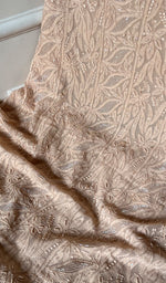 将图像加载到图库查看器中, Women's Lakhnavi Handcrafted Viscose Georgette Chikankari Full Suit Material - HONC0267289