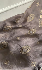 Load image into Gallery viewer, Women's Lakhnavi Handcrafted Pure Organza Chikankari Unstitched Kurta And Dupatta Set- HONC0318665