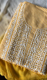 Load image into Gallery viewer, Alisha Women's Lakhnavi Handcrafted Cotton Unstitched Kurta And Dupatta Set - HONC0242686