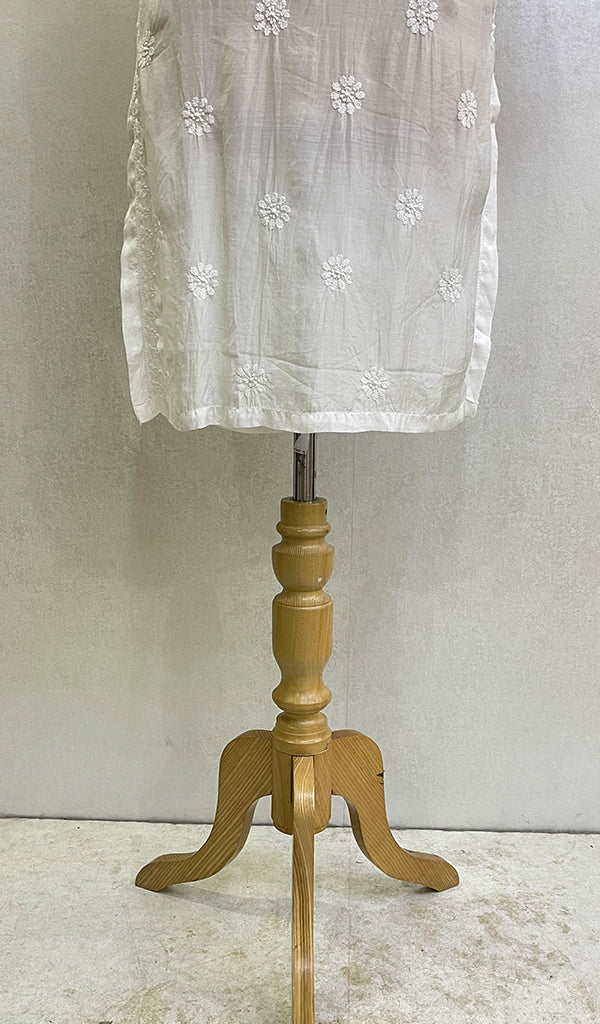 Women's Lucknowi Handcrafted Muslin Chikankari Kurti - HONC0153469