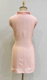 将图像加载到图库查看器中, Fiza Women's Lakhnavi Handcrafted Chanderi Silk Semi- Stiched Chikankari Top - HONC0187498