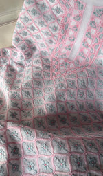 Load image into Gallery viewer, Nida Women's Lakhnavi Handcrafted Cotton Chikankari Suit Material - HONC0291816