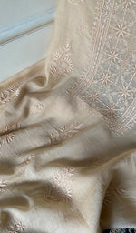 Load image into Gallery viewer, Women's Lakhnavi Handcrafted Mul Chanderi Unstitched Chikankari Full Suit Material - HONC0345053