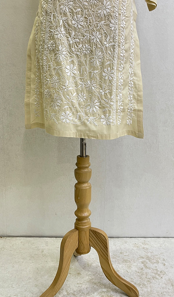 Iqra Women's Lucknowi Handcrafted Cotton Chikankari Kurti - HONC0141262