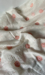 Load image into Gallery viewer, Women's Lakhnavi Handcrafted Mul Chanderi UnStitched Kurta And Dupatta Set - HONC0317813