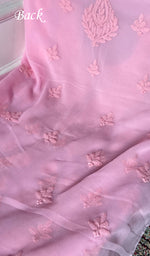 Load image into Gallery viewer, Laila Women's Lucknowi Handcrafted Faux-Georgette Unstitched Chikankari Suit Material - HONC0347504