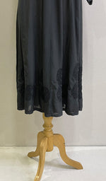 Load image into Gallery viewer, Sabana Women's Lucknowi Handcrafted Muslin Chikankari Anarkali Dress - HONC0149480