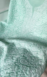 Load image into Gallery viewer, Women's Lakhnavi Handcrafted Unstitched Cotton Chikankari Suit Material - HONC0320323