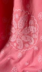 Load image into Gallery viewer, Women's Lakhnavi Handcrafted Cotton Chikankari Saree - HONC0232513