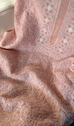 Load image into Gallery viewer, Women's Lakhnavi Handcrafted Cotton Chikankari Suit Material - HONC0294093