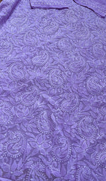 将图像加载到图库查看器中, Women's Lakhnavi Handcrafted Viscose Georgette Chikankari Kurti- HONC0276116