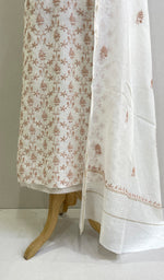 Load image into Gallery viewer, Women's Lakhnavi Handcrafted Mul Chanderi Kurta And Dupatta Set - HONC0170067