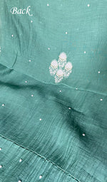 Load image into Gallery viewer, Jazba Women's Lakhnavi Handcrafted Mul Chanderi Unstitched Kurta And Dupatta Set - HONC0353911