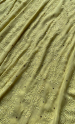 Load image into Gallery viewer, Nilofar Women's Lakhnavi Handcrafted Viscose Georgette Chikankari Anarkali - HONC0283027