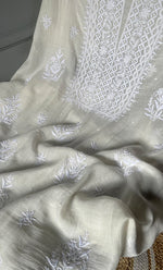 Load image into Gallery viewer, Women's Lakhnavi Handcrafted Mul Chanderi Kurta And Dupatta Set - HONC0305481