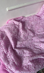 Load image into Gallery viewer, Vamika Women's Lucknowi Handcrafted Faux-Georgette Unstitched Chikankari Suit Material - HONC0330338
